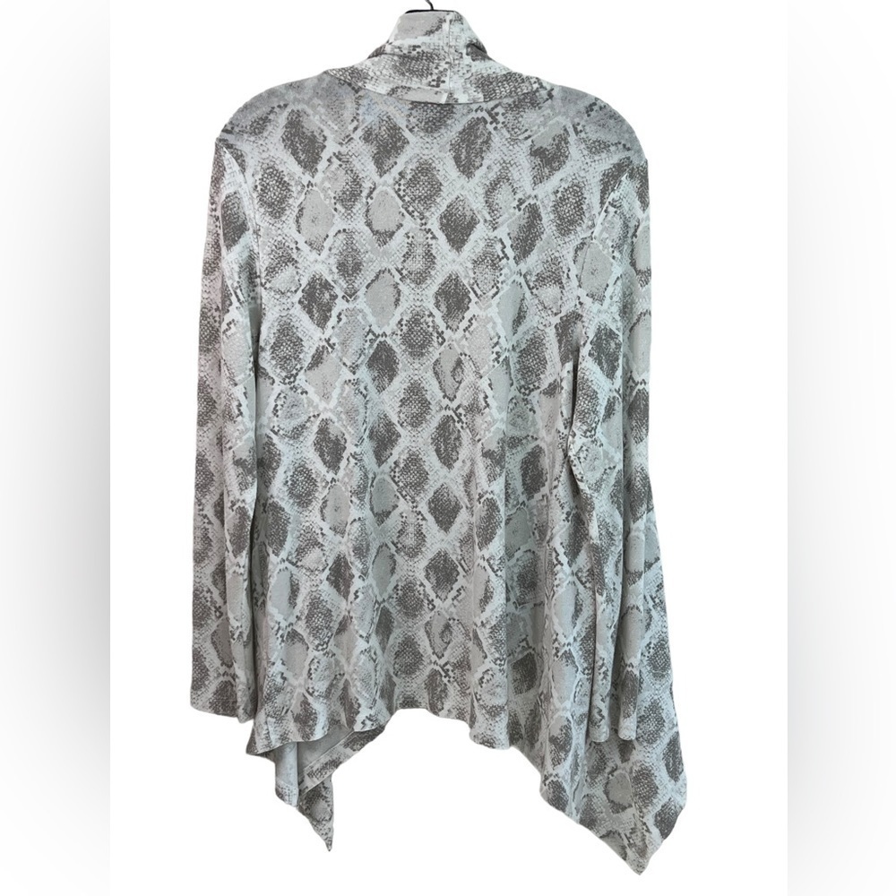 Bobeau Amie Women's Sizes M Sand Snake Draped Waterfall Cardigan Sweater - Picture 3 of 8